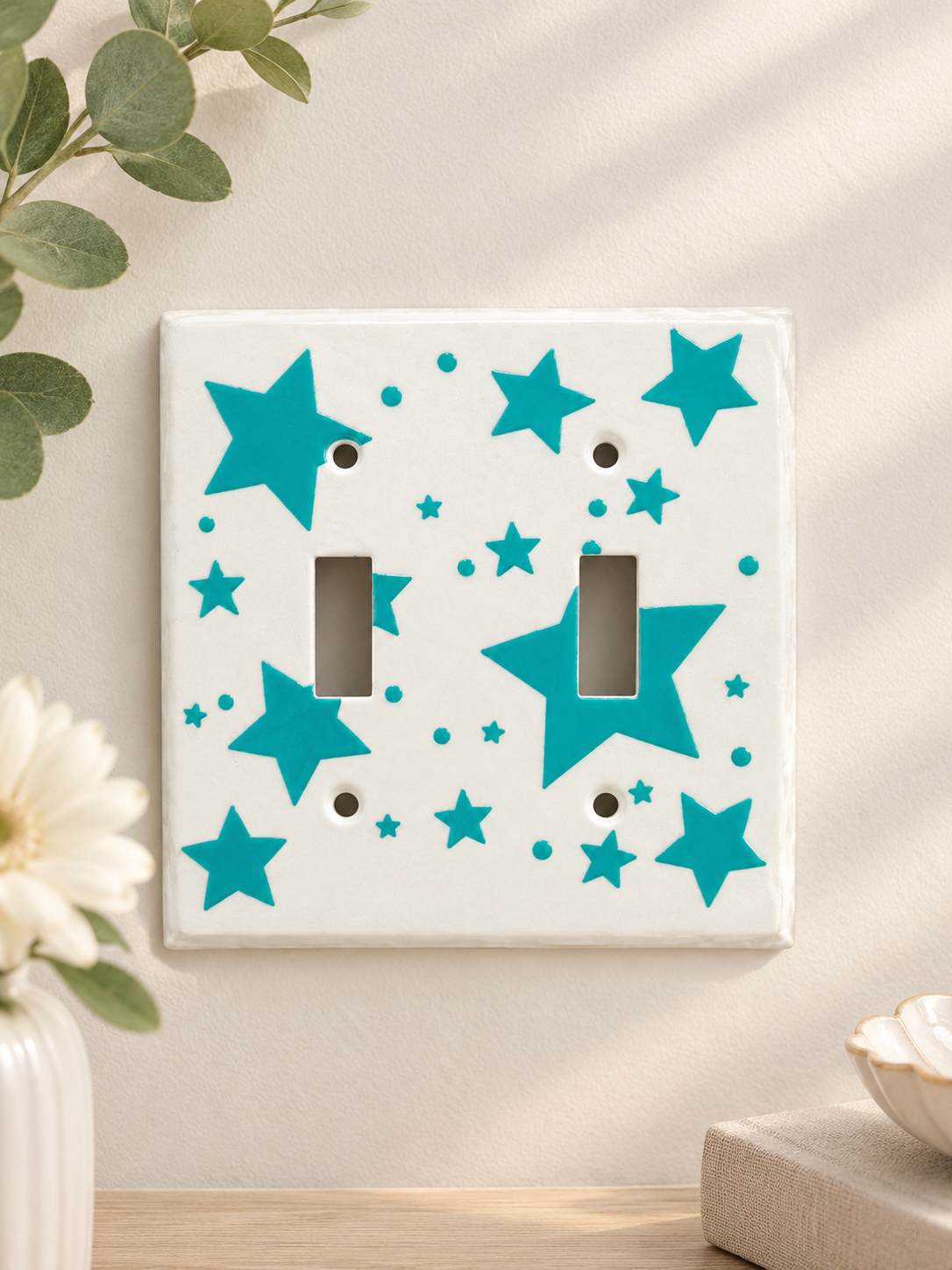 Starburst light switch cover