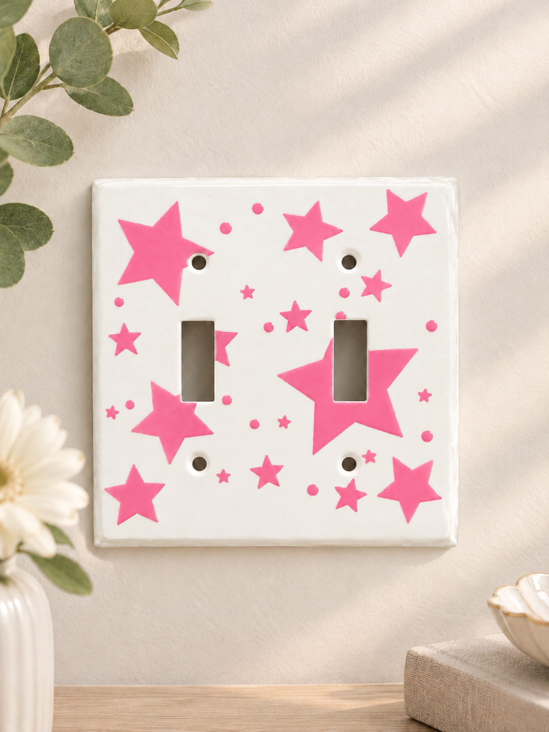 Starburst light switch cover