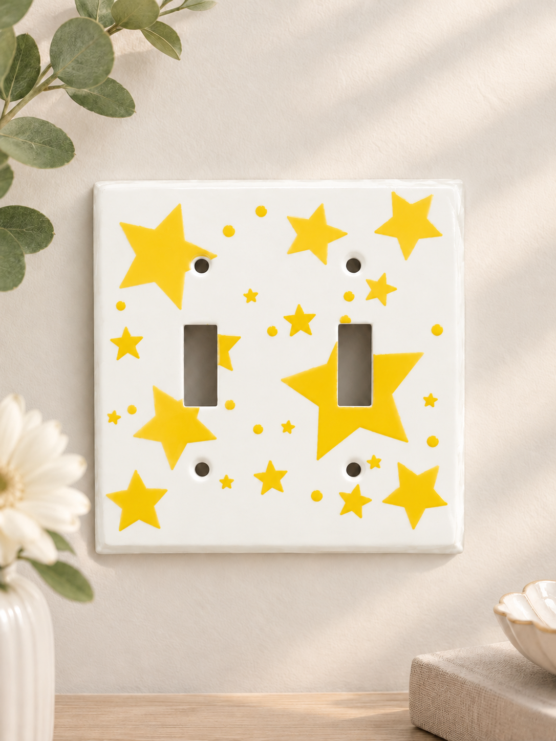 Starburst light switch cover